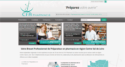 Desktop Screenshot of cfapharmacie.com